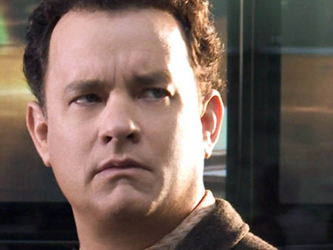 Tom Hanks. Looking puzzled.