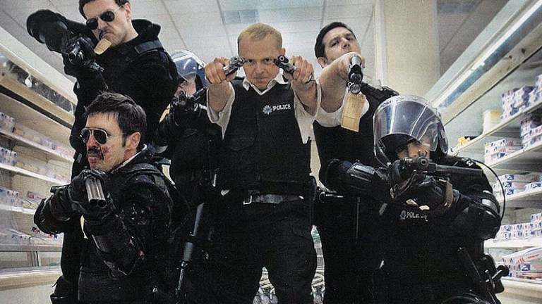 The cast of Hot Fuzz