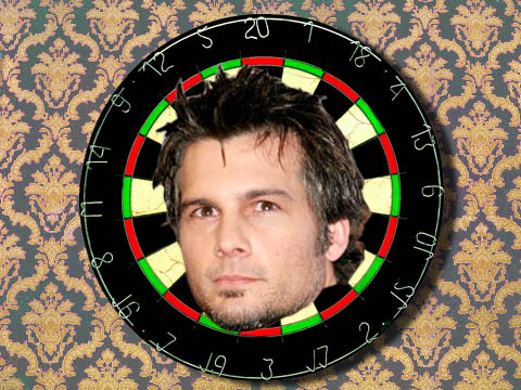 Len Wiseman dartboard