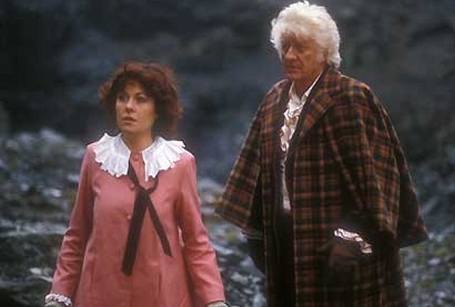 Elisabeth Sladen and Jon Pertwee in The Five Doctors