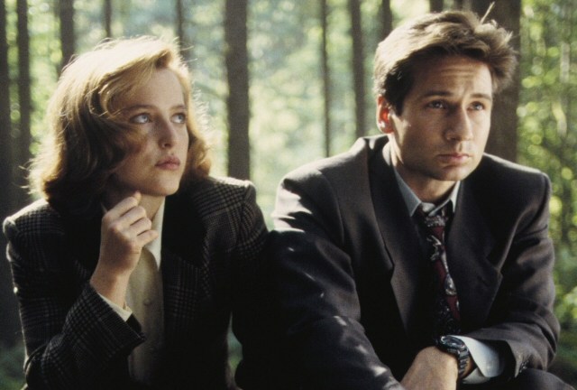 Mulder and Scully, getting ready for their movie...