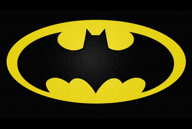 The iconic Batman logo...