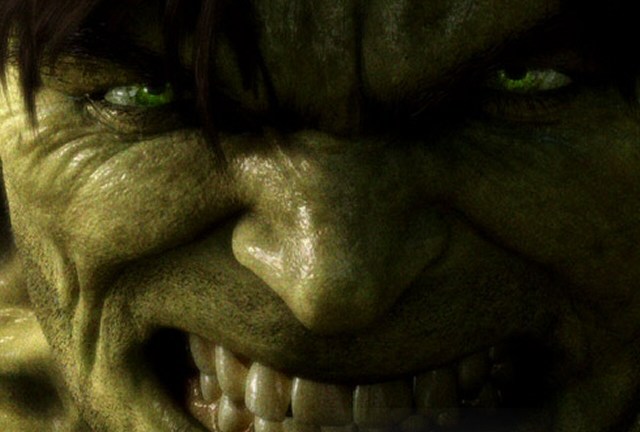 The new face of the Hulk is going down well...