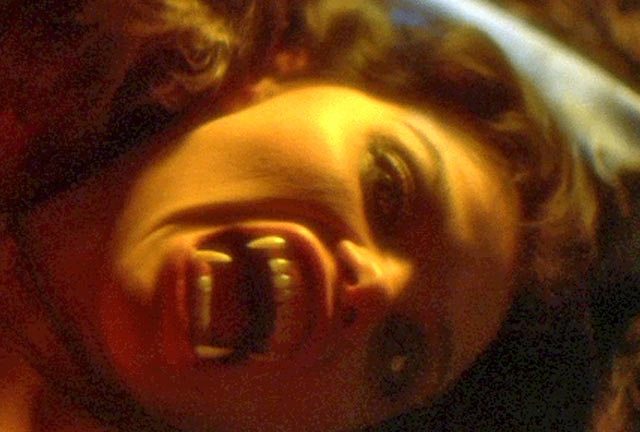 Elisabeth Brooks gets a bit too excited in Joe Dante's The Howling (1981)