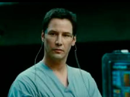 A captive Klaatu is interrogated in The Day The Earth Stood Still