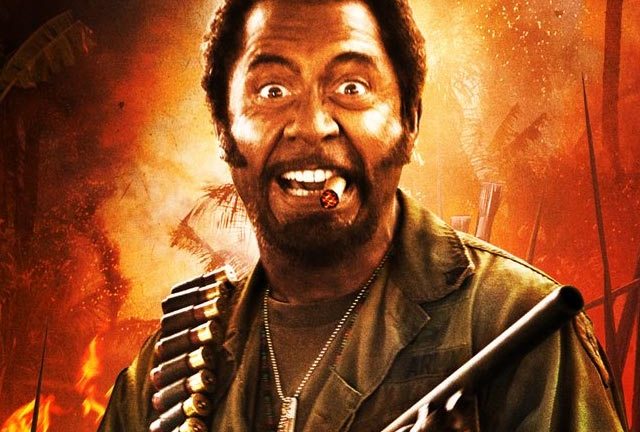 Robert Downey Jr. goes memorably method for Tropic Thunder.