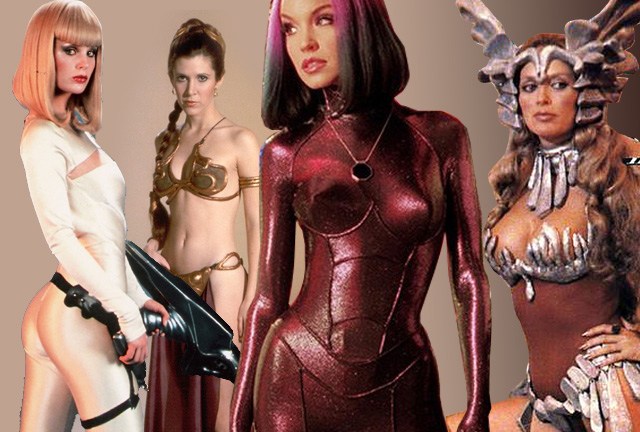 Top 50 sexy sci-fi costumes - Sybil Danning, Carrie Fisher, Dorothy Stratten
