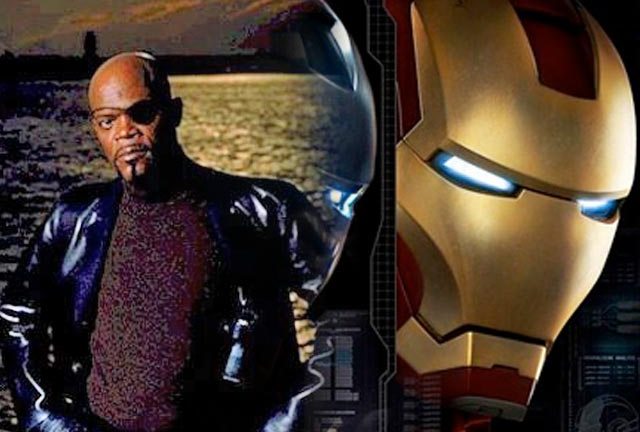 Iron Man 1: with Samuel L Jackson. Iron Man 2? Er, maybe not...