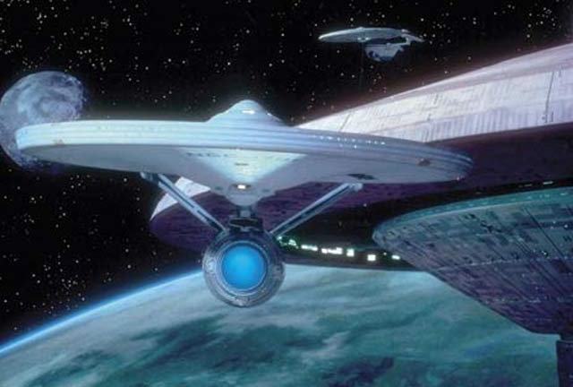 That bloke from Hill Street Blues chasing the Enterprise.
