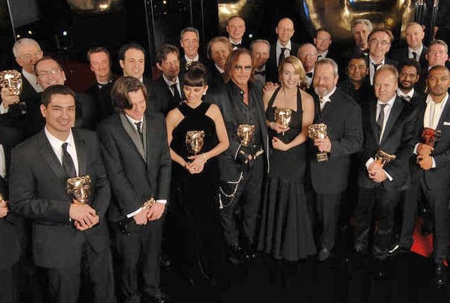 BAFTAs in hand...the winners.