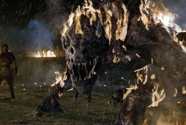 The nasty in Outlander. For this we need Uzis, not arrows.