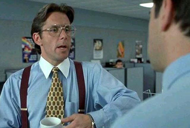Gary Cole as Lumbergh in Office Space