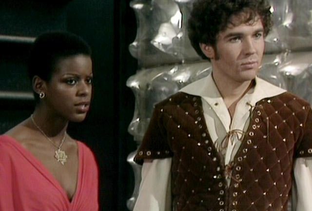 Dayna and Tarrant getting ready for another vigorous bicker on the bridge.