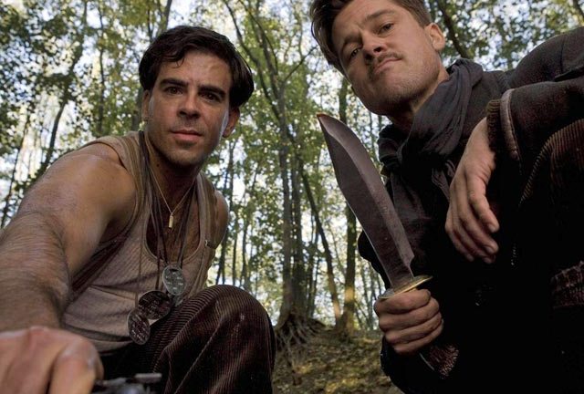 The famous Tarantino 'boot shot' gets another outing in Inglourious Basterds