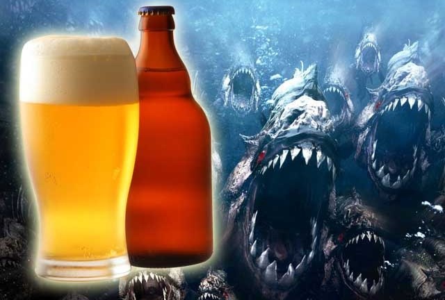 Piranha 3D beer