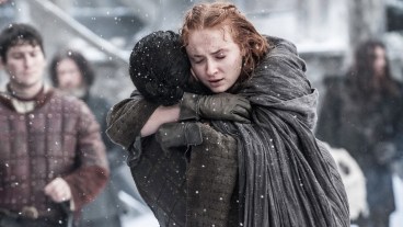 Jon Snow and Sansa Stark reunited on Game of Thrones.