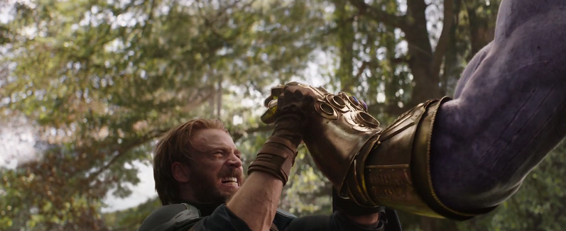 Captain America versus Thanos