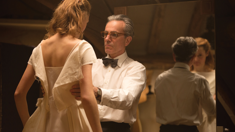 Daniel Day-Lewis and wife in Phantom Thread