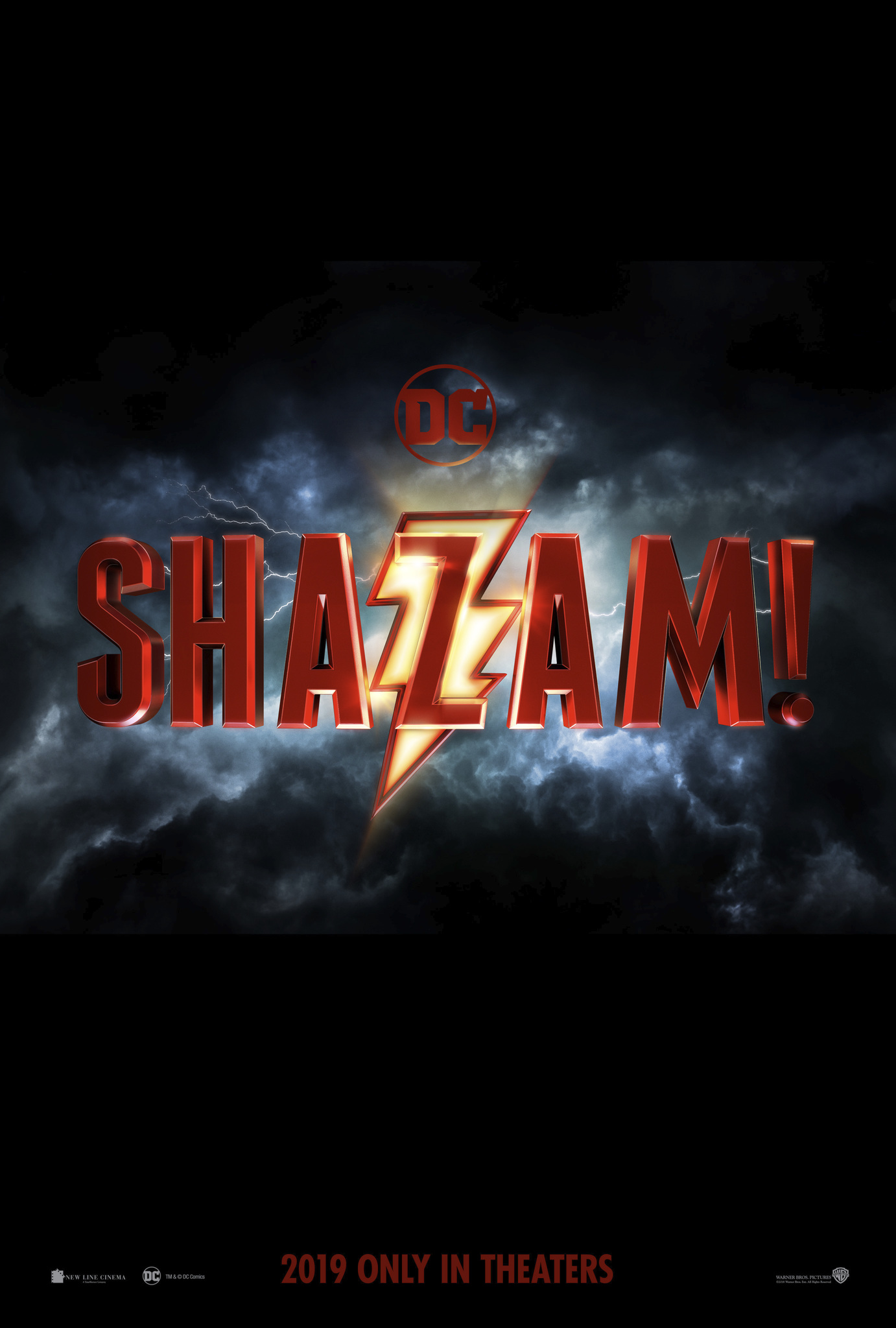 Shazam Movie Official Logo Art
