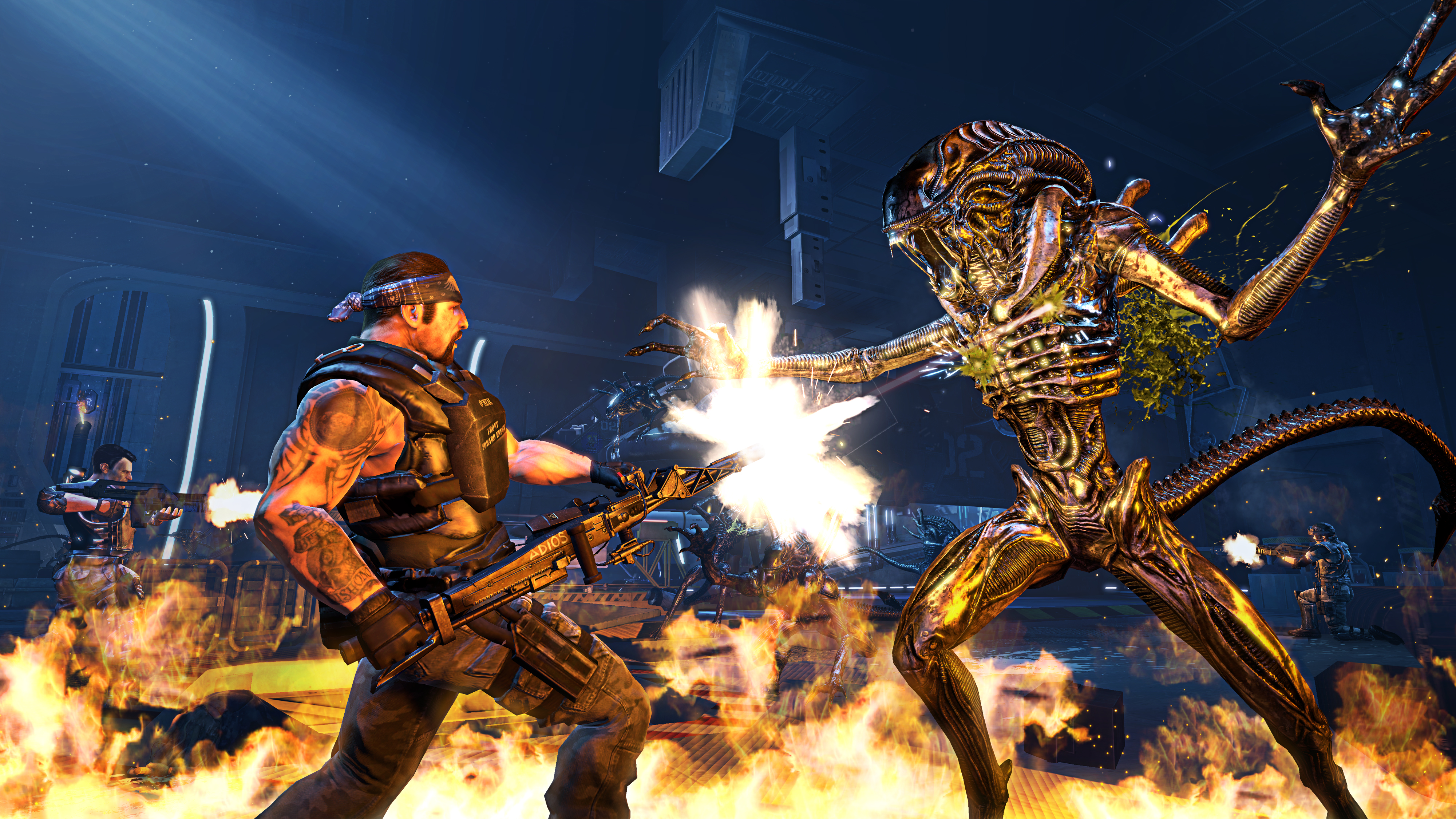 Морпех чужой. Игра Aliens Colonial Marines. Aliens: Colonial Marines (ps3). Aliens Colonial Marines чужие. Aliens Colonial Marines морпехи.