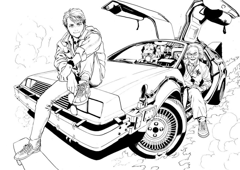 back to the future drawing