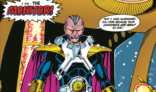 DC TV Arrowverse 2018 Crossover The Monitor from Crisis on Infinite Earths Elseworlds