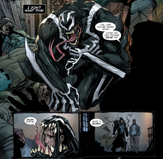 Agent venom with mesh wrestling mask 