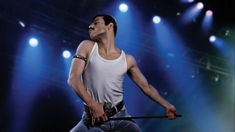 Rami Malek as Freddie Mercury in Bohemian Rhapsody