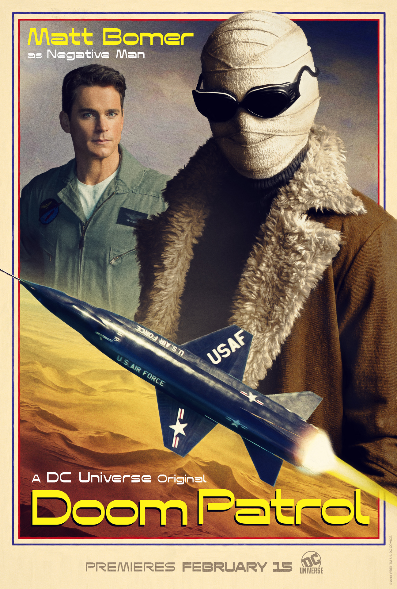 Doom Patrol - Matt Bomer as Negative Man