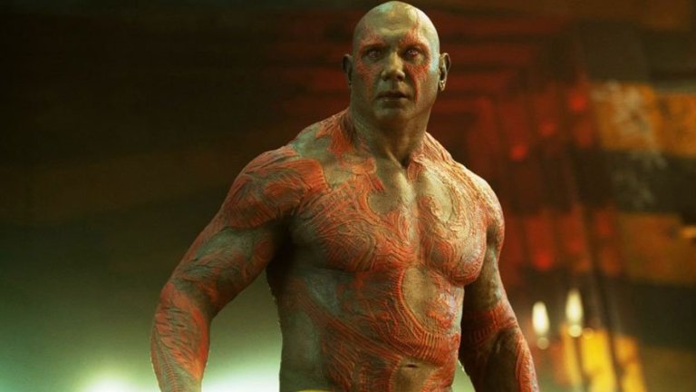 Dave Bautista as Drax in Marvel's Guardians of the Galaxy