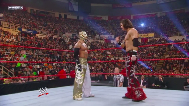 ROYAL RUMBLE - REY MYSTERIO AND JOHN MORRISON