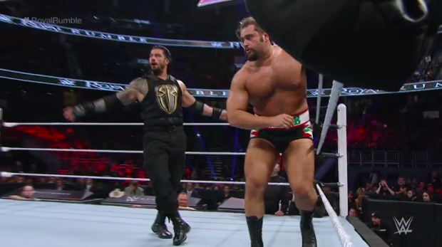 ROYAL RUMBLE - ROMAN REIGNS AND RUSEV