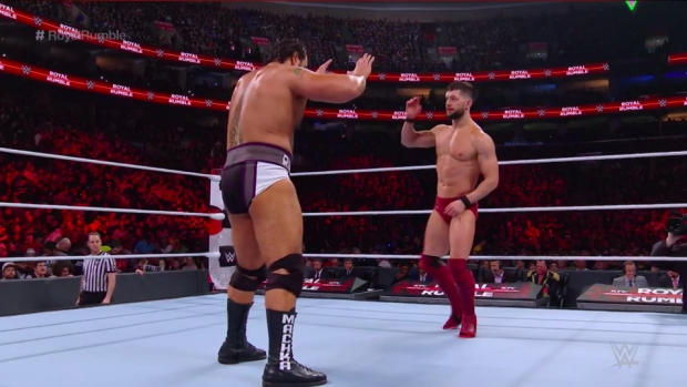 ROYAL RUMBLE - RUSEV AND FINN BALOR