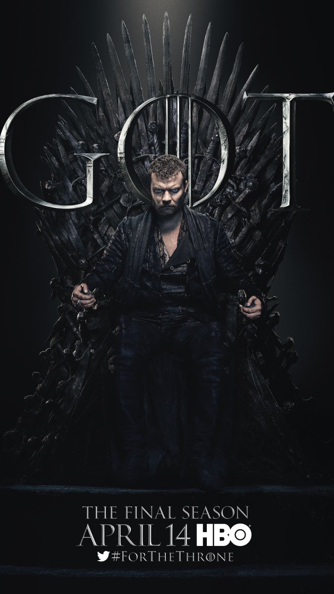 Game of Thrones Season 8 - Euron Greyjoy on the Iron Throne