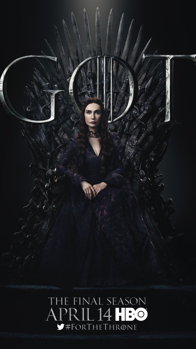 Game of Thrones Season 8 - Melisandre on the Iron Throne