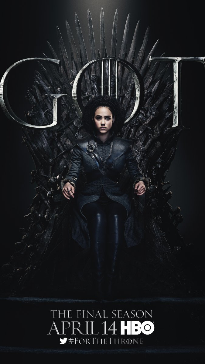 Game of Thrones Season 8 - Missandei on the Iron Throne