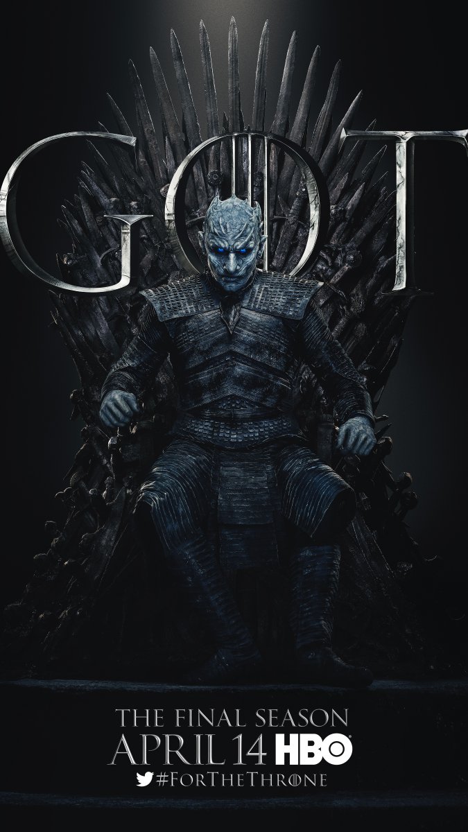 Game of Thrones Season 8 - The Night King on the Iron Throne