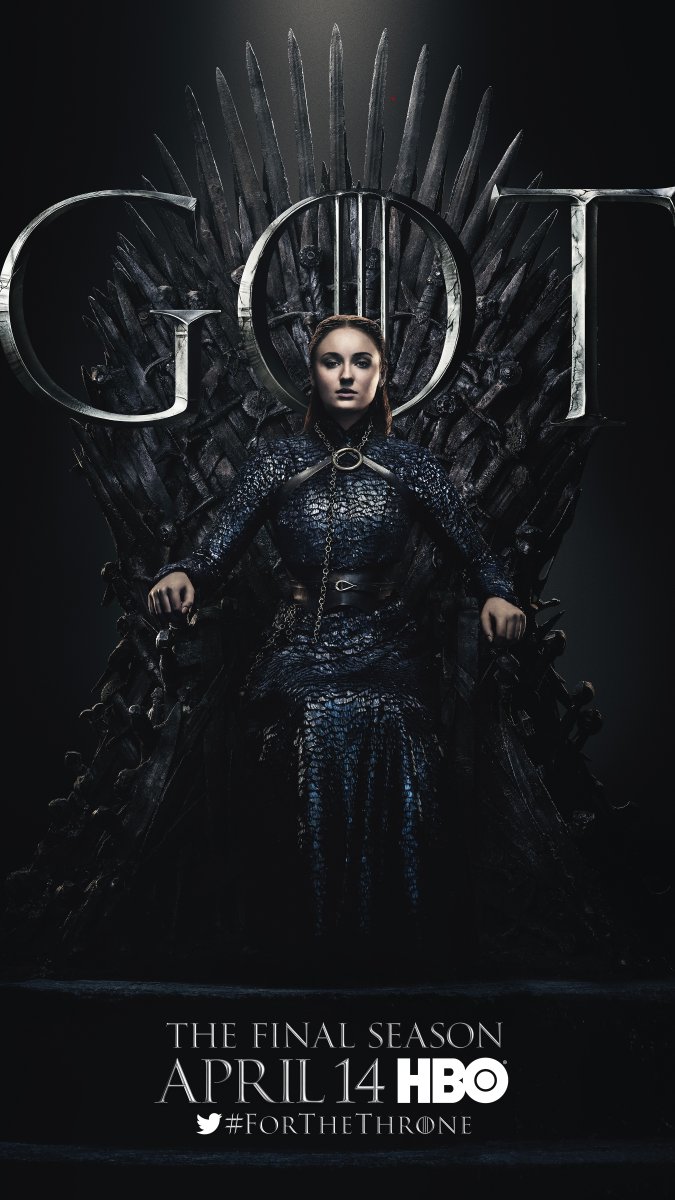 Game of Thrones Season 8 - Sansa Stark on the Iron Throne