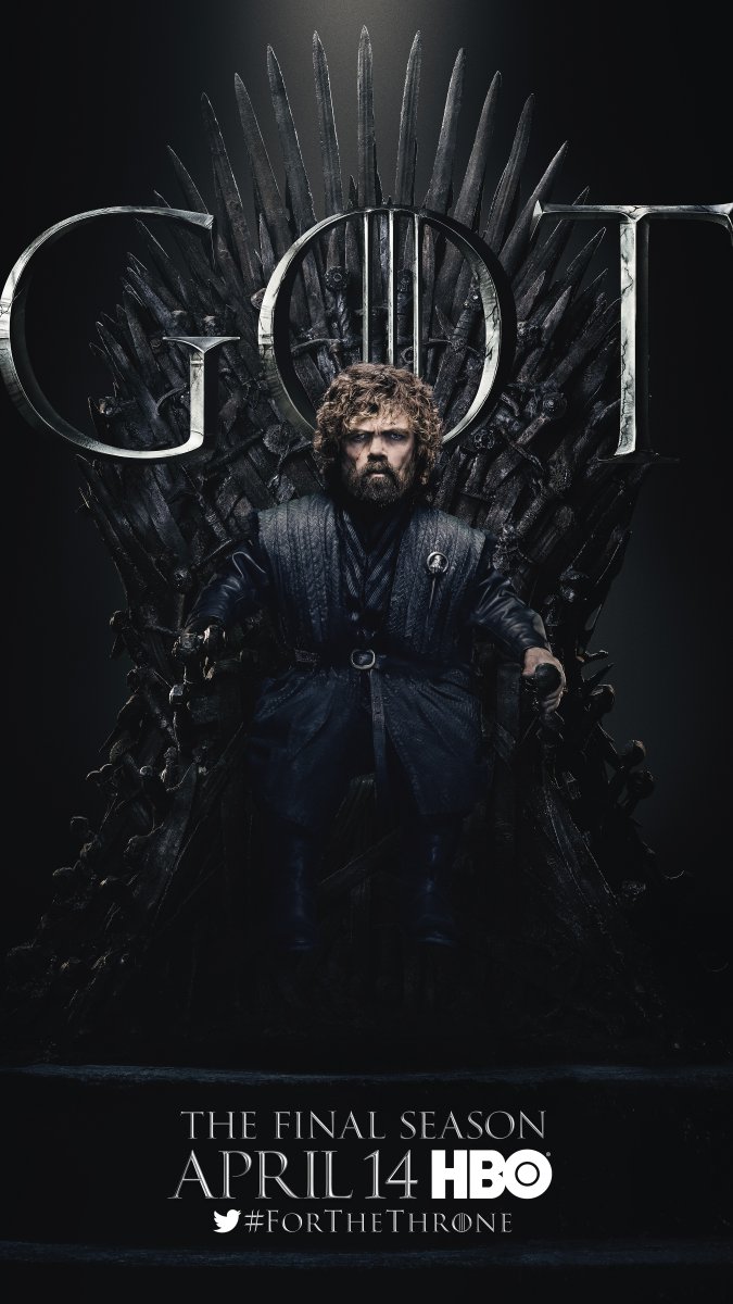 Game of Thrones Season 8 - Tyrion Lannister on the Iron Throne