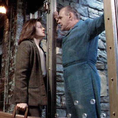 Jodie Foster and Anthony Hopkins in Silence of the Lambs