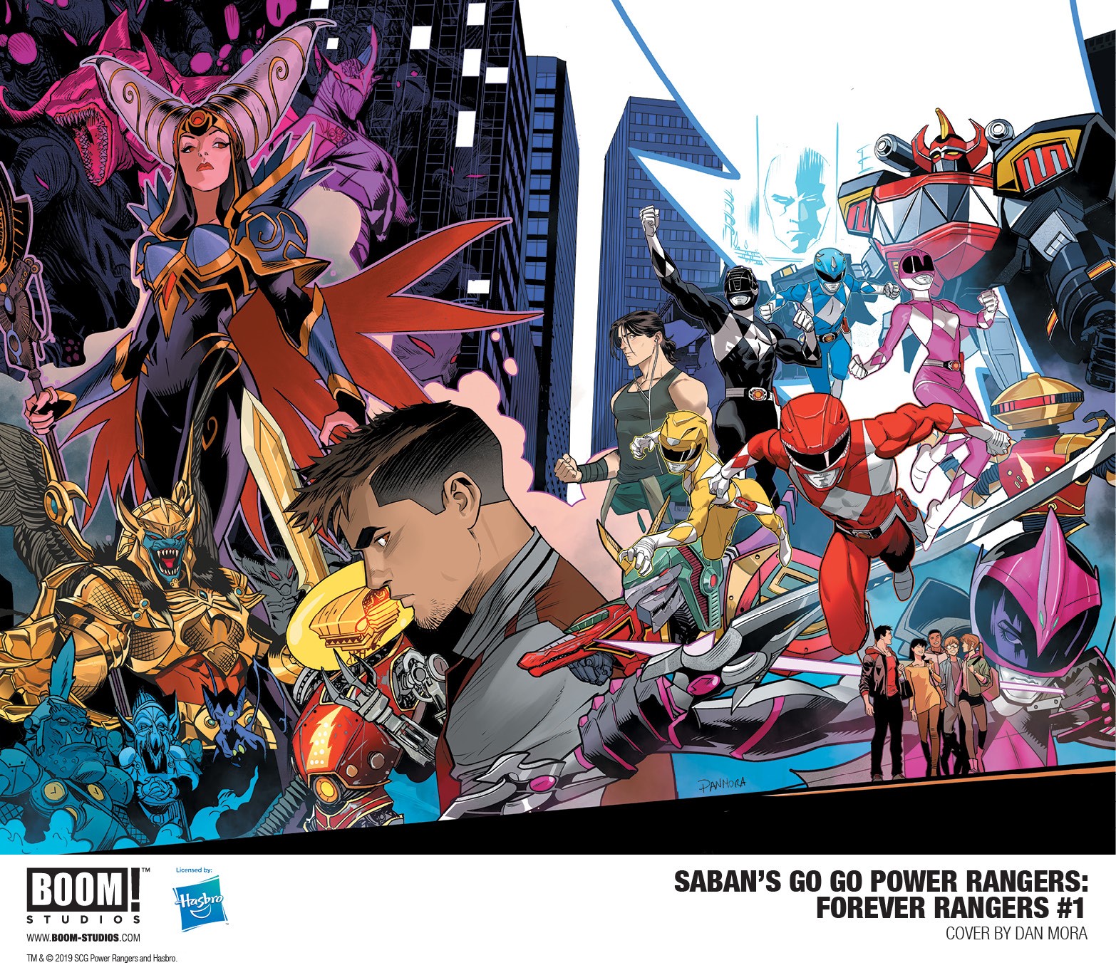Go Go Power Rangers: Forever Rangers #1 Dan Mora Cover