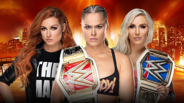 BECKY LYNCH VS. RONDA ROUSEY (C) VS. CHARLOTTE FLAIR