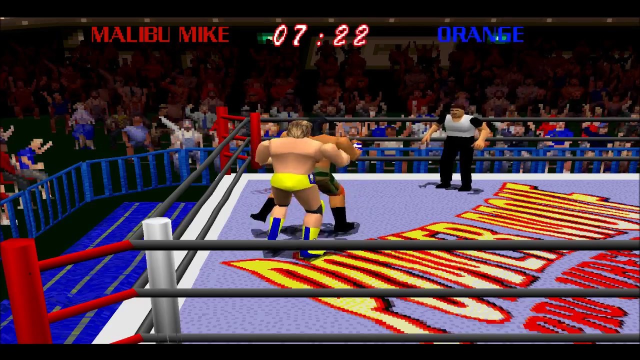 Power Move Pro Wrestling PlayStation gameplay