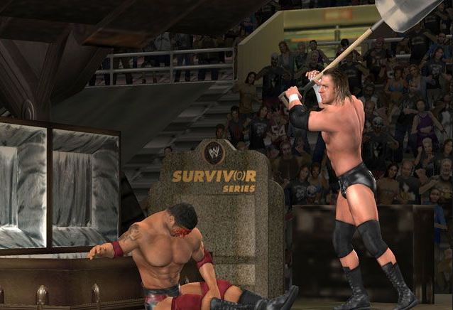 WWE Smackdown! vs Raw 2006 buried alive gameplay