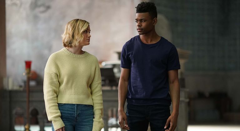 Olivia Holt and Aubrey Joseph in Cloak and Dagger