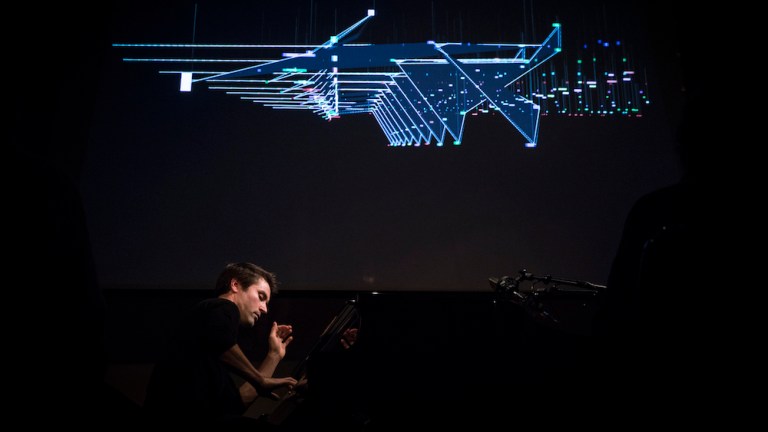 Dan Tepfer plays piano with visuals