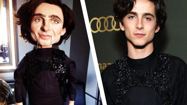 Creepy Timothée Chalamet Dummy Gets Attention