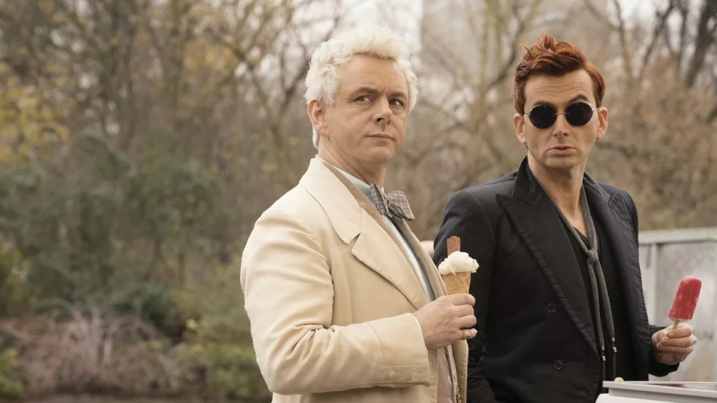 Michael Sheen and David Tennant in Good Omens