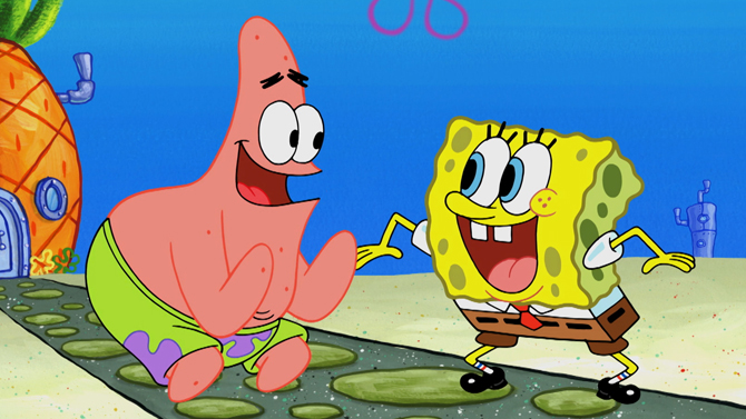 SpongeBob SquarePants and Patrick; Nickelodeon