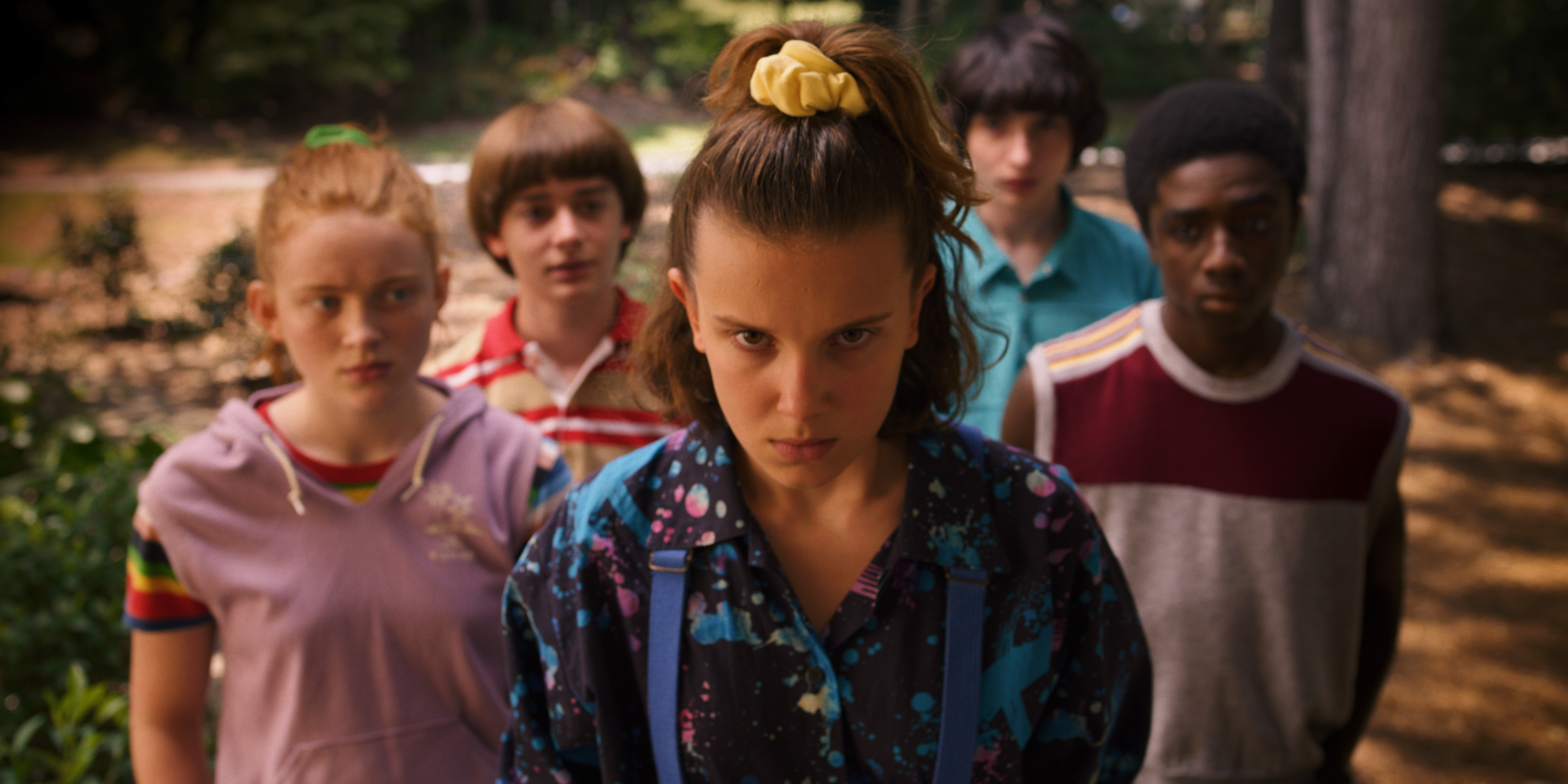 Stranger Things Season 3 - Eleven Leading the Gang